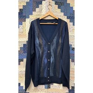 Men's Vintage Cellini Collection Argyle Cardigan Sweater